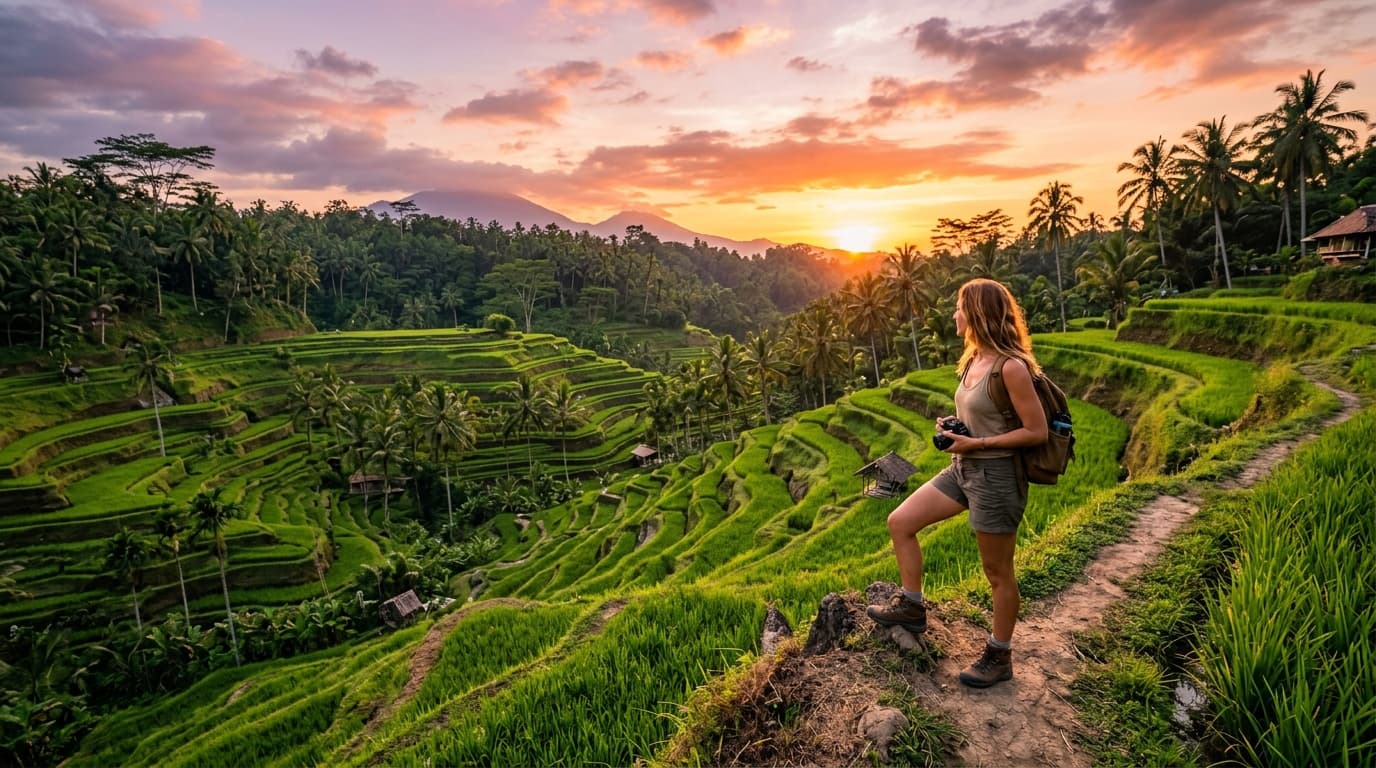 Watervallen en groene natuur rond Munduk op Bali